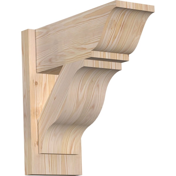 Ekena Millwork Funston Smooth Traditional Outlooker, Douglas Fir, 7 1/2"W x 18"D x 18"H OUT08X18X18FST01SDF - main